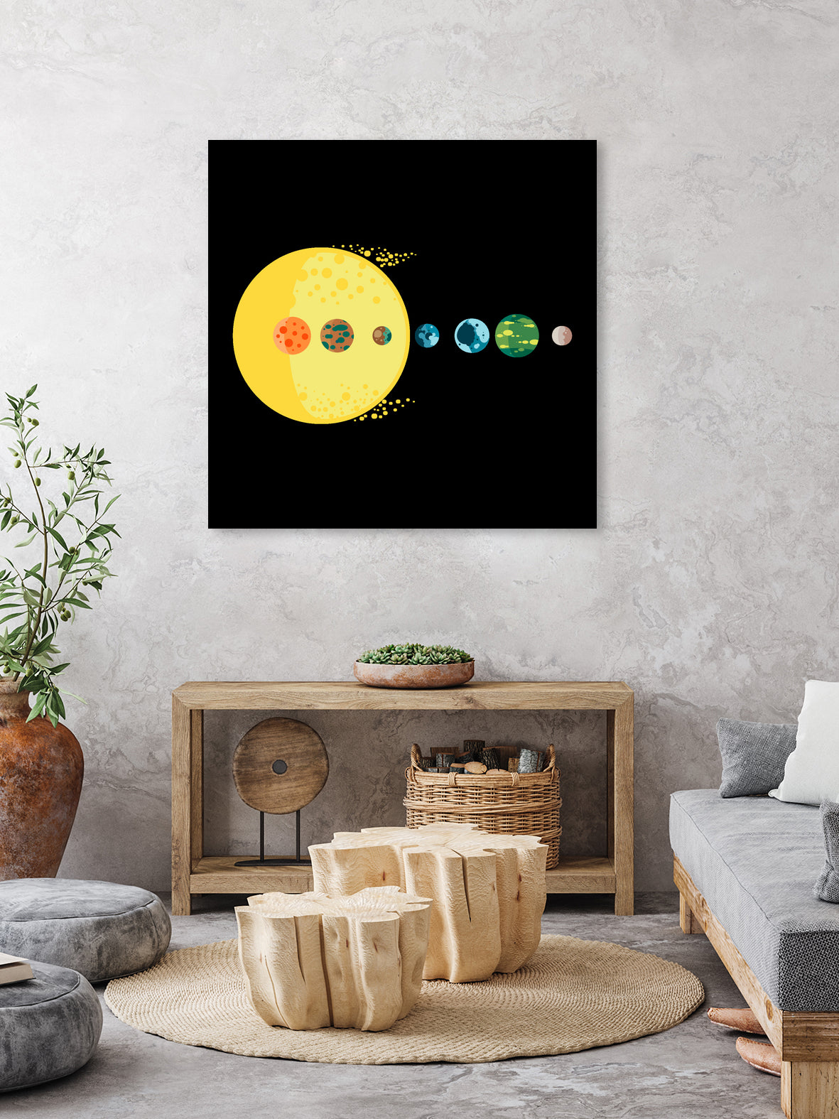 Trappist System by Alessandra Gagliano on GIANT ART - blue vector illustration