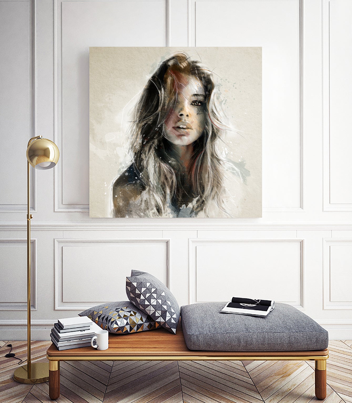 Fashion 2 by Claudio Tosi on GIANT ART - orange digital painting