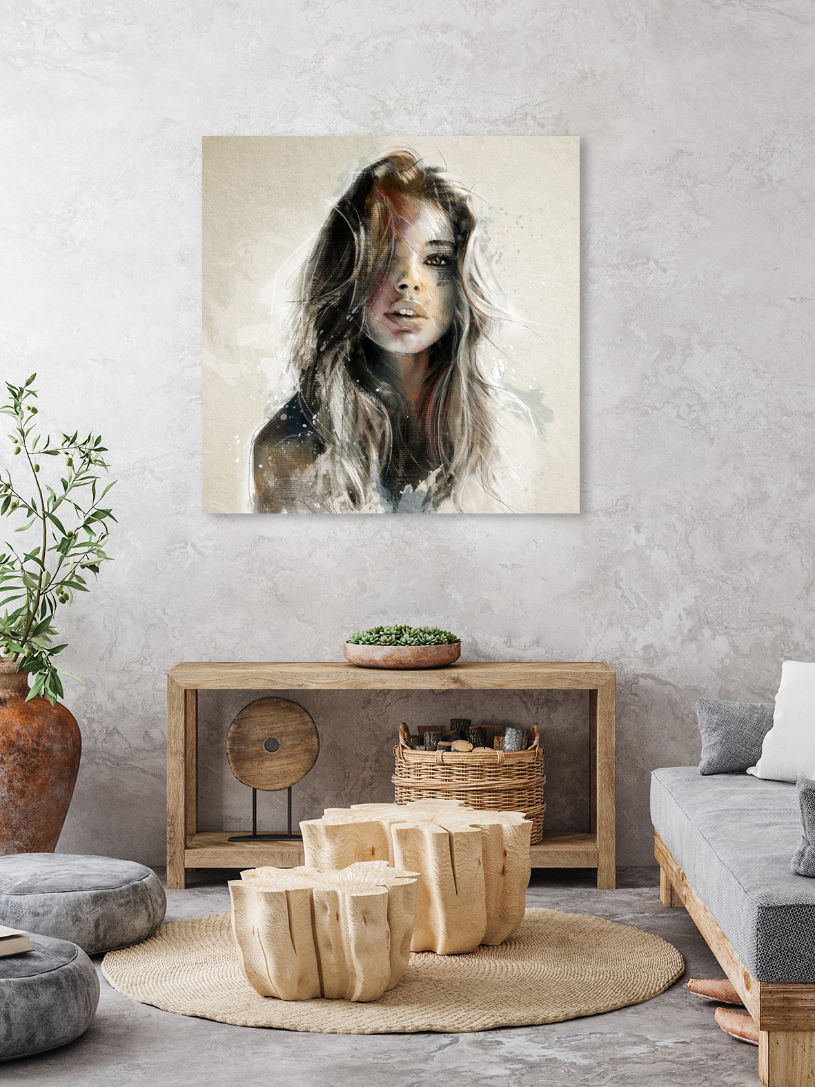 Fashion 2 by Claudio Tosi on GIANT ART - orange digital painting