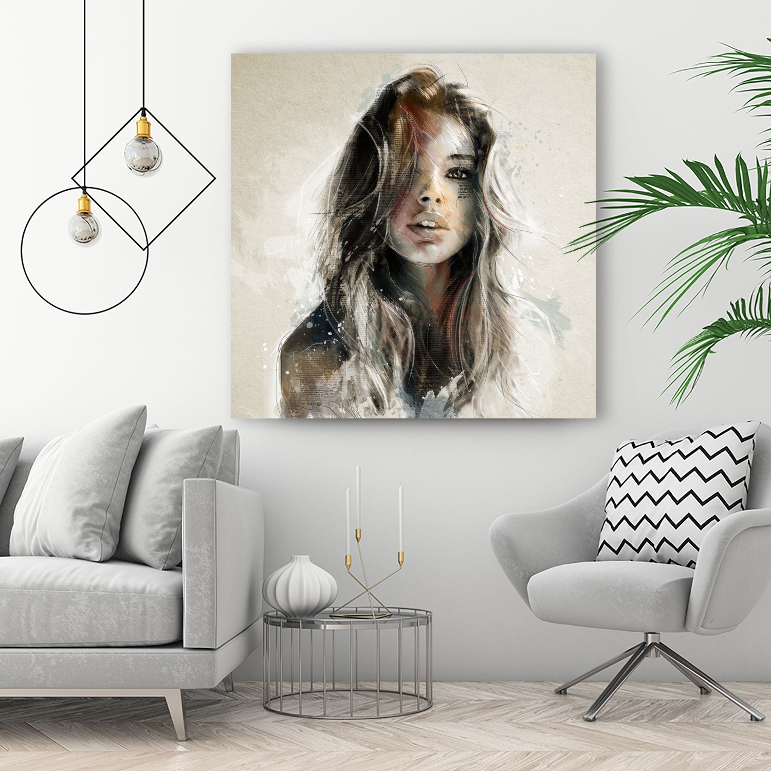 Fashion 2 by Claudio Tosi on GIANT ART - orange digital painting