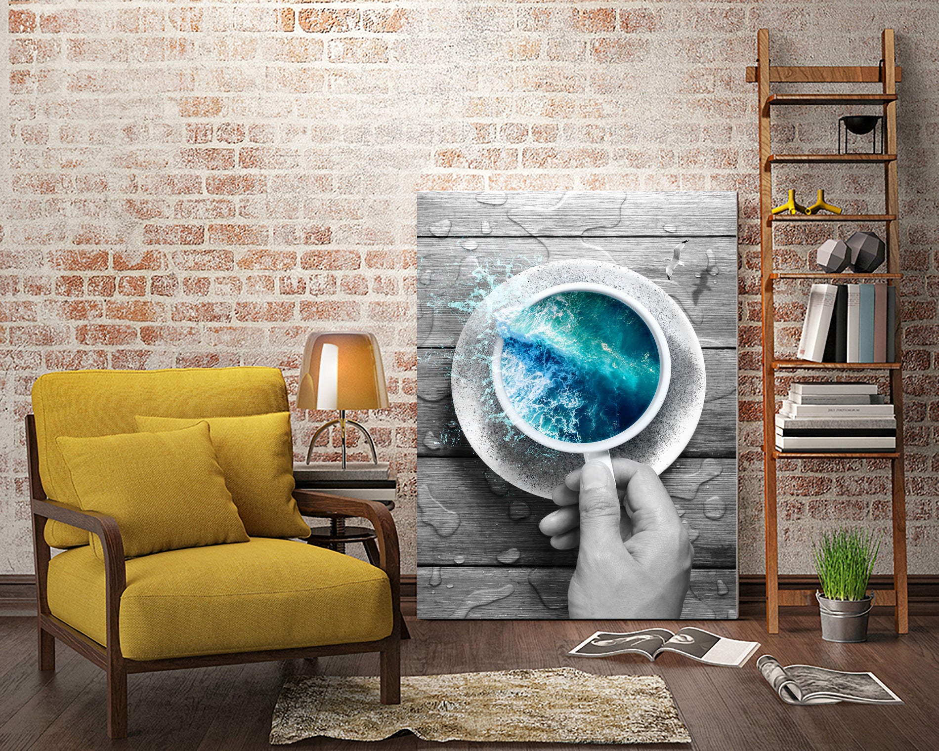 Spoondrift II by Soaring Anchor on GIANT ART - gray digital painting