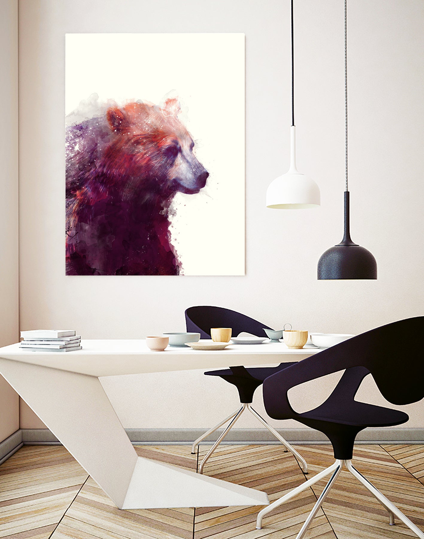 Bear Calm by Amy Hamilton on GIANT ART - mixed media