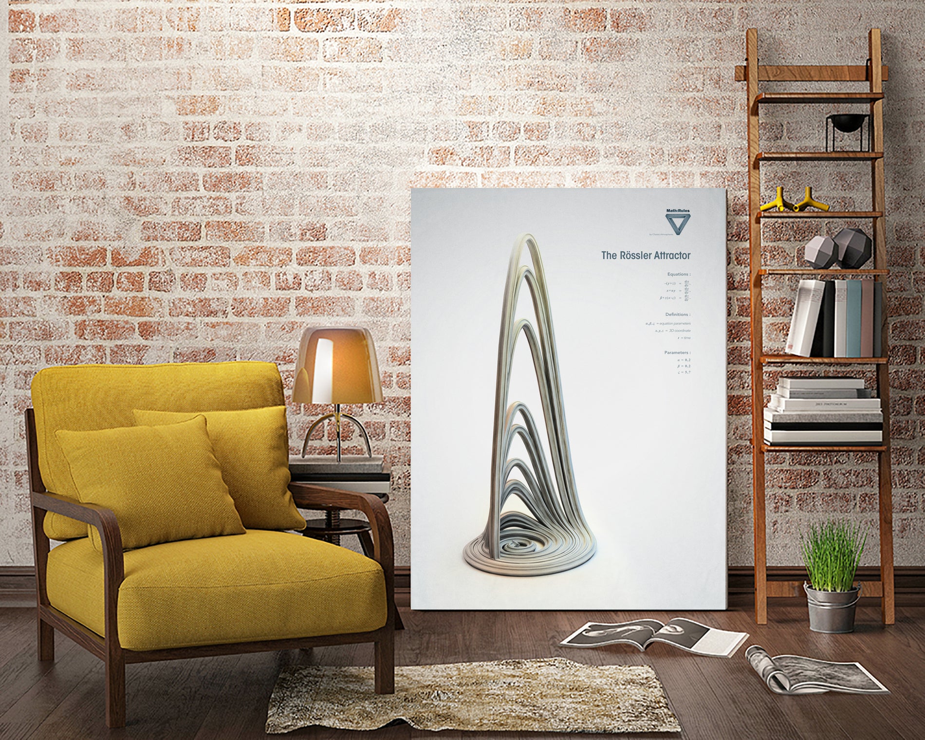 The Rossler Attractor by . Chaotic Atmospheres on GIANT ART - 3d art