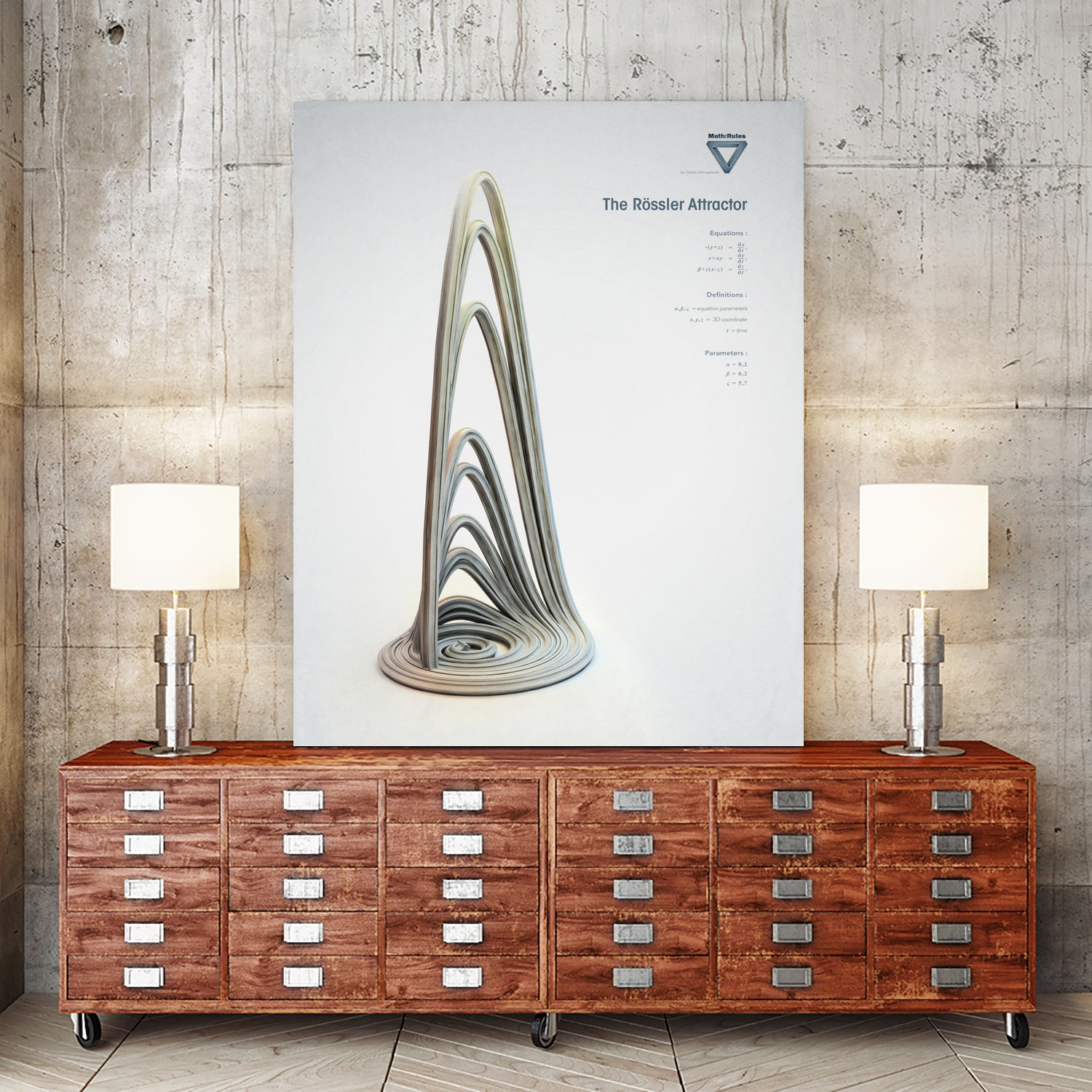 The Rossler Attractor by . Chaotic Atmospheres on GIANT ART - 3d art