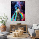 SIAMESE LASER CAT by Gloria Sánchez on GIANT ART - blue photo illustration