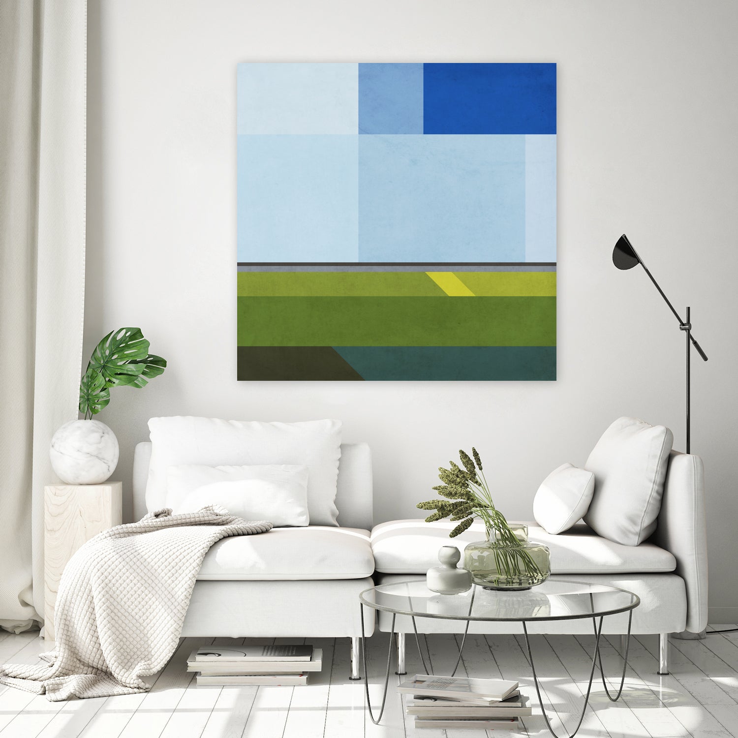 Landscape 05 by Issac Mangold on GIANT ART - blue digital painting