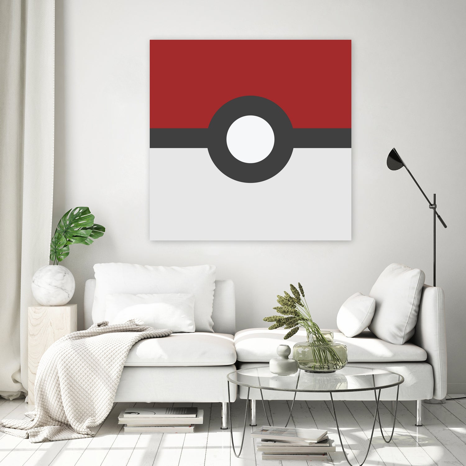 Pokeball by Proper Ganders on GIANT ART - red vector illustration