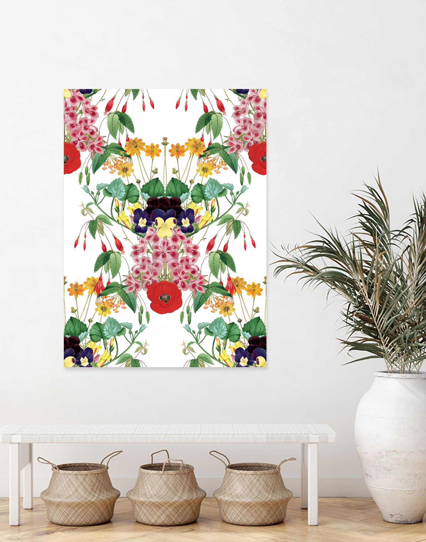 Floral II by Sixto-Juan Zavala on GIANT ART - green mixed media