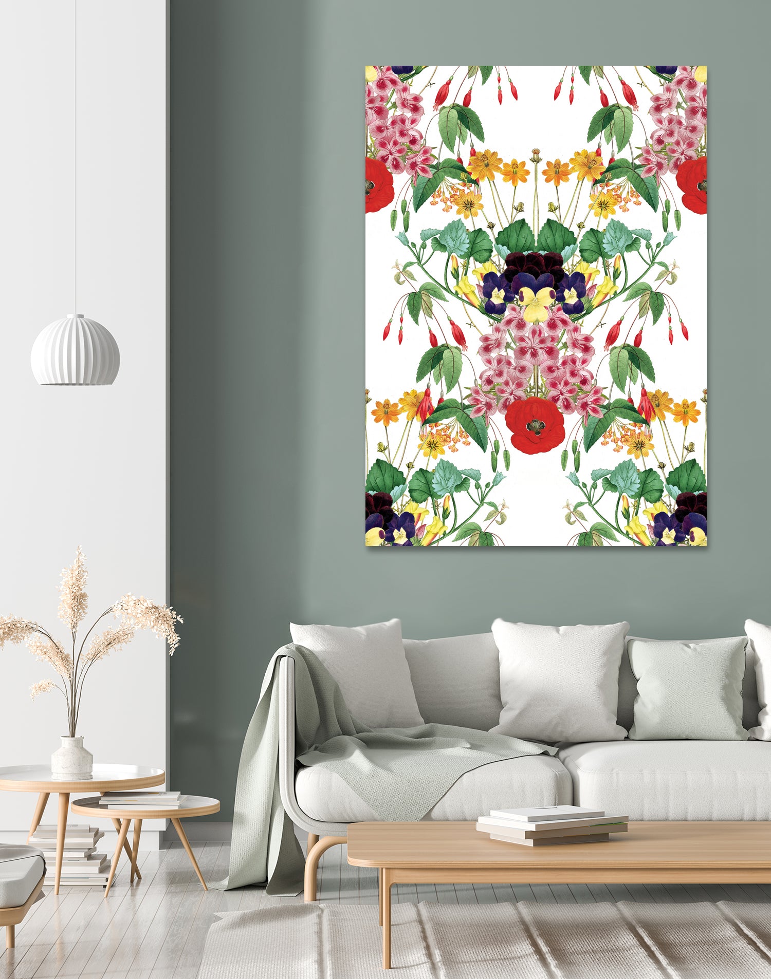 Floral II by Sixto-Juan Zavala on GIANT ART - green mixed media