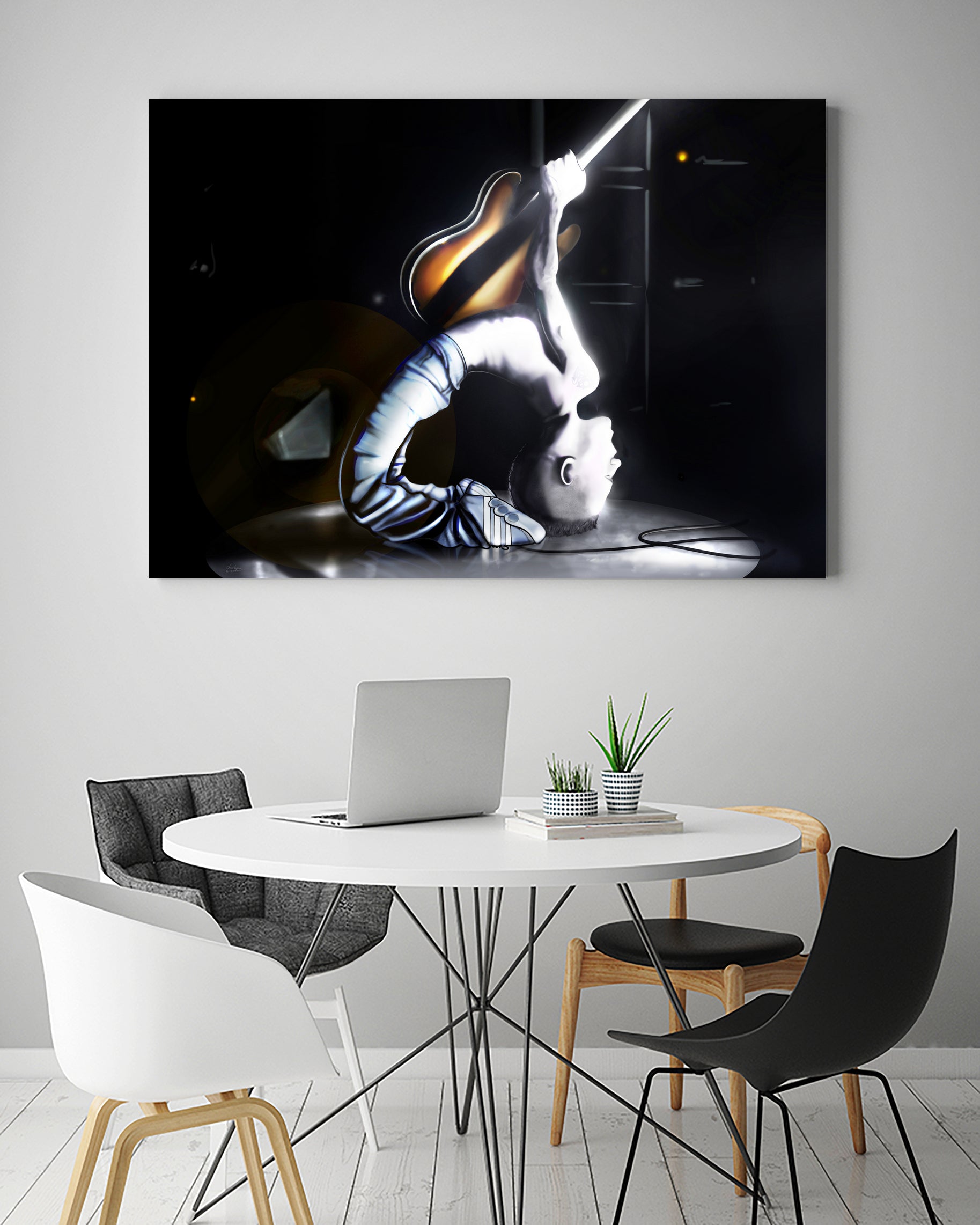 John Frusciante, Off the map by Charlie Casado on GIANT ART - black digital drawing