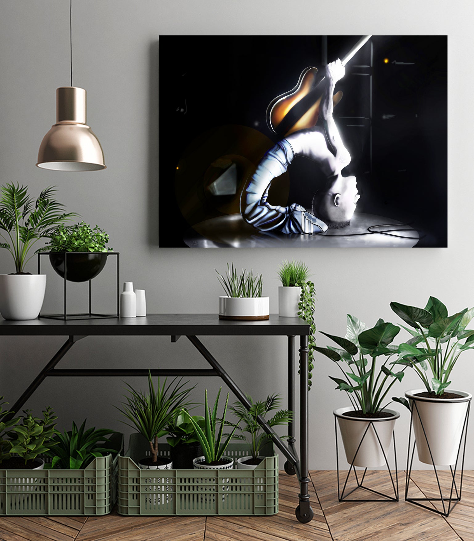 John Frusciante, Off the map by Charlie Casado on GIANT ART - black digital drawing