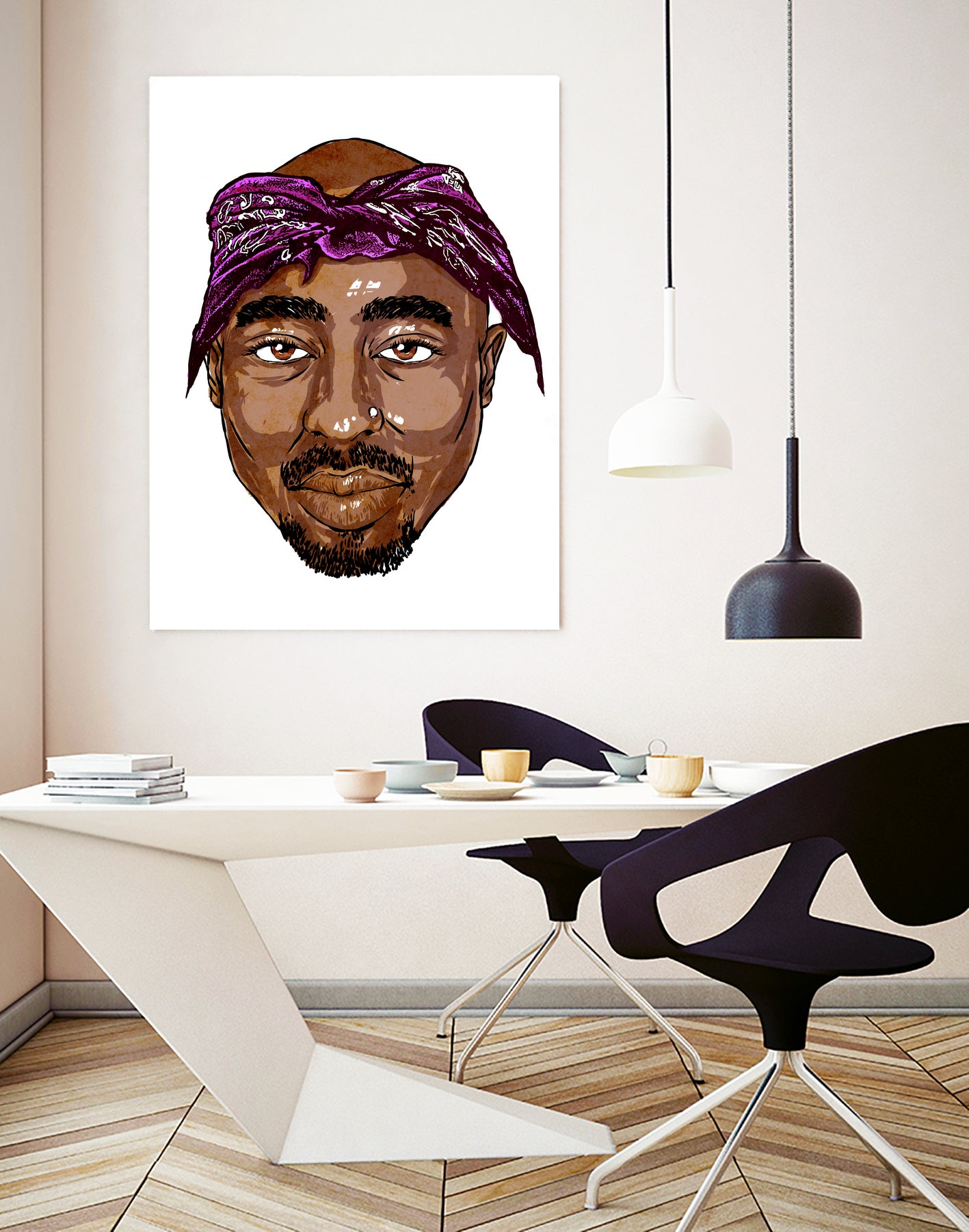 2Pac by Delano Limoen on GIANT ART - brown digital painting