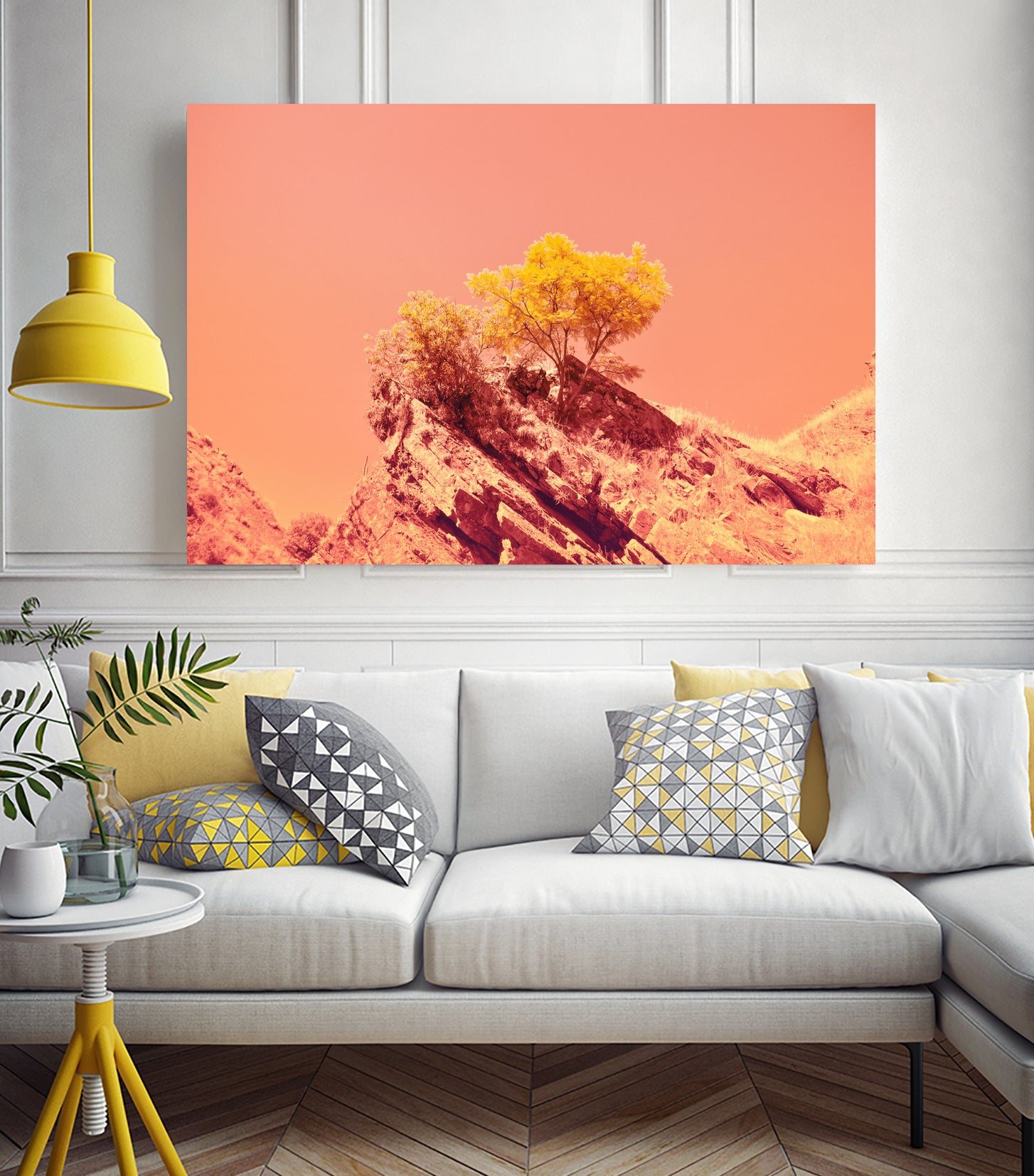 Tree on Mars? by #Bizzartino by Edu Al Peirano on GIANT ART - orange digital painting