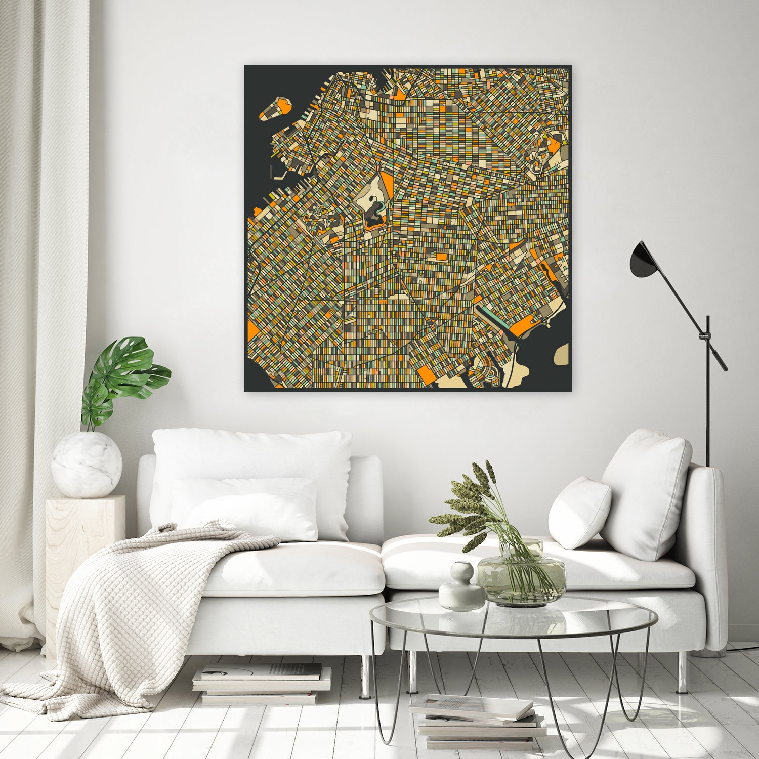 Brooklyn by Jazzberry Blue on GIANT ART - orange vector illustration