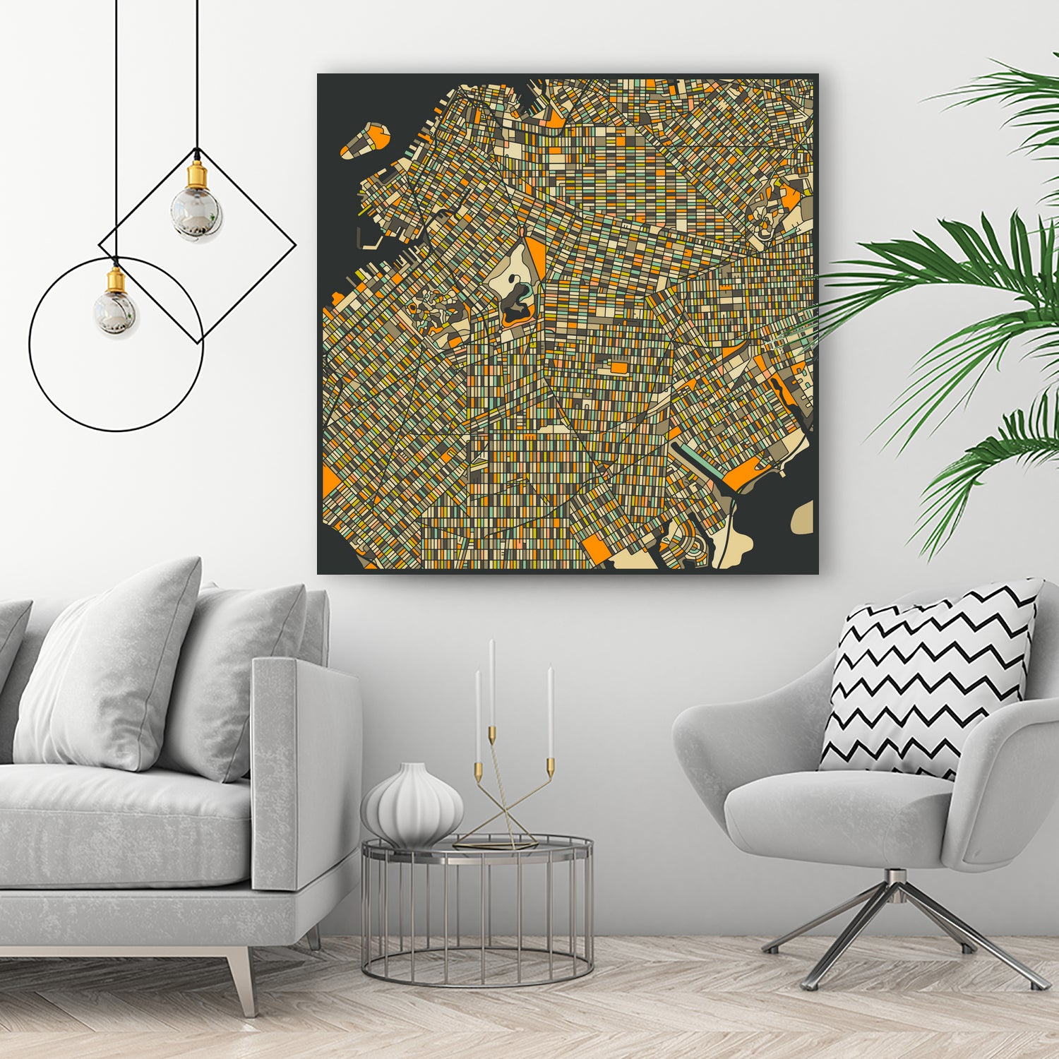 Brooklyn by Jazzberry Blue on GIANT ART - orange vector illustration