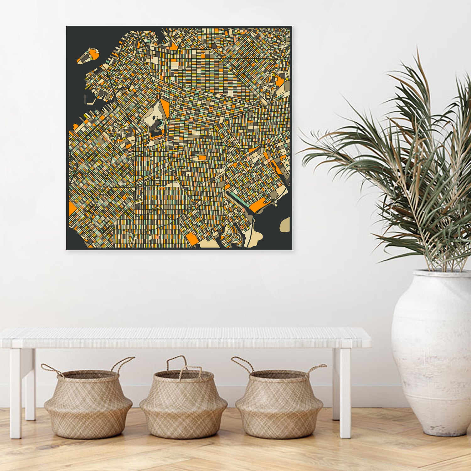 Brooklyn by Jazzberry Blue on GIANT ART - orange vector illustration