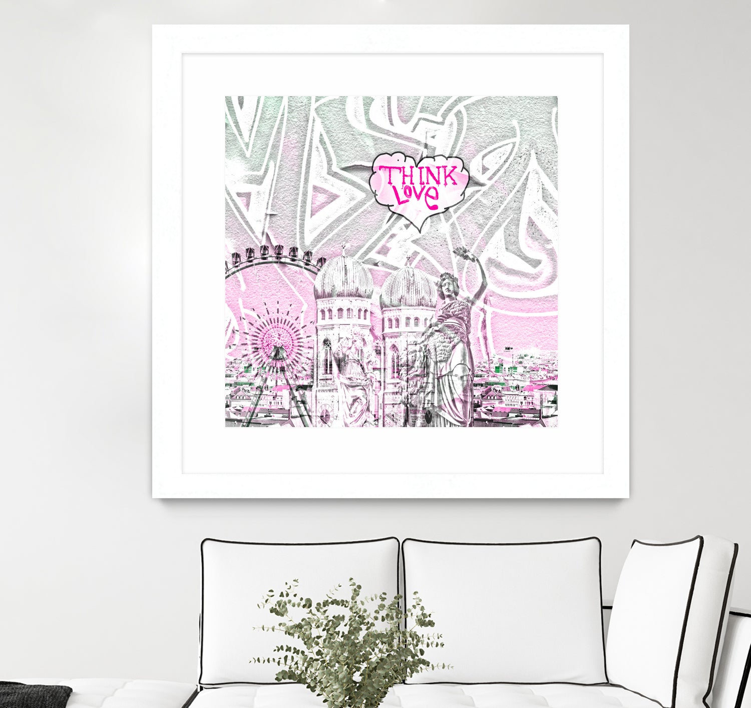 München_2017_Think_love_2 by Andreas Gerlach on GIANT ART - gray digital painting