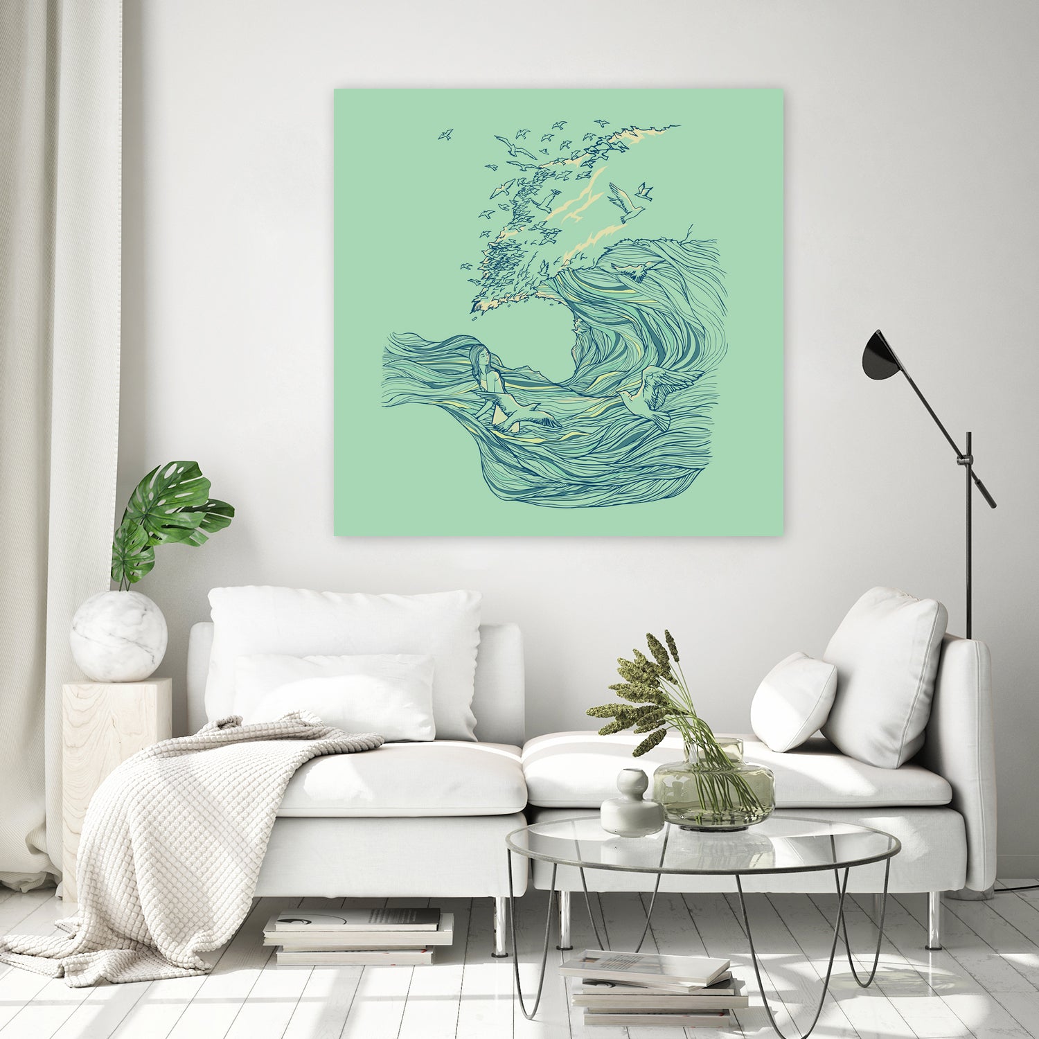 Ocean Breath by ChalermPhol Harnchakkham on GIANT ART - blue digital drawing