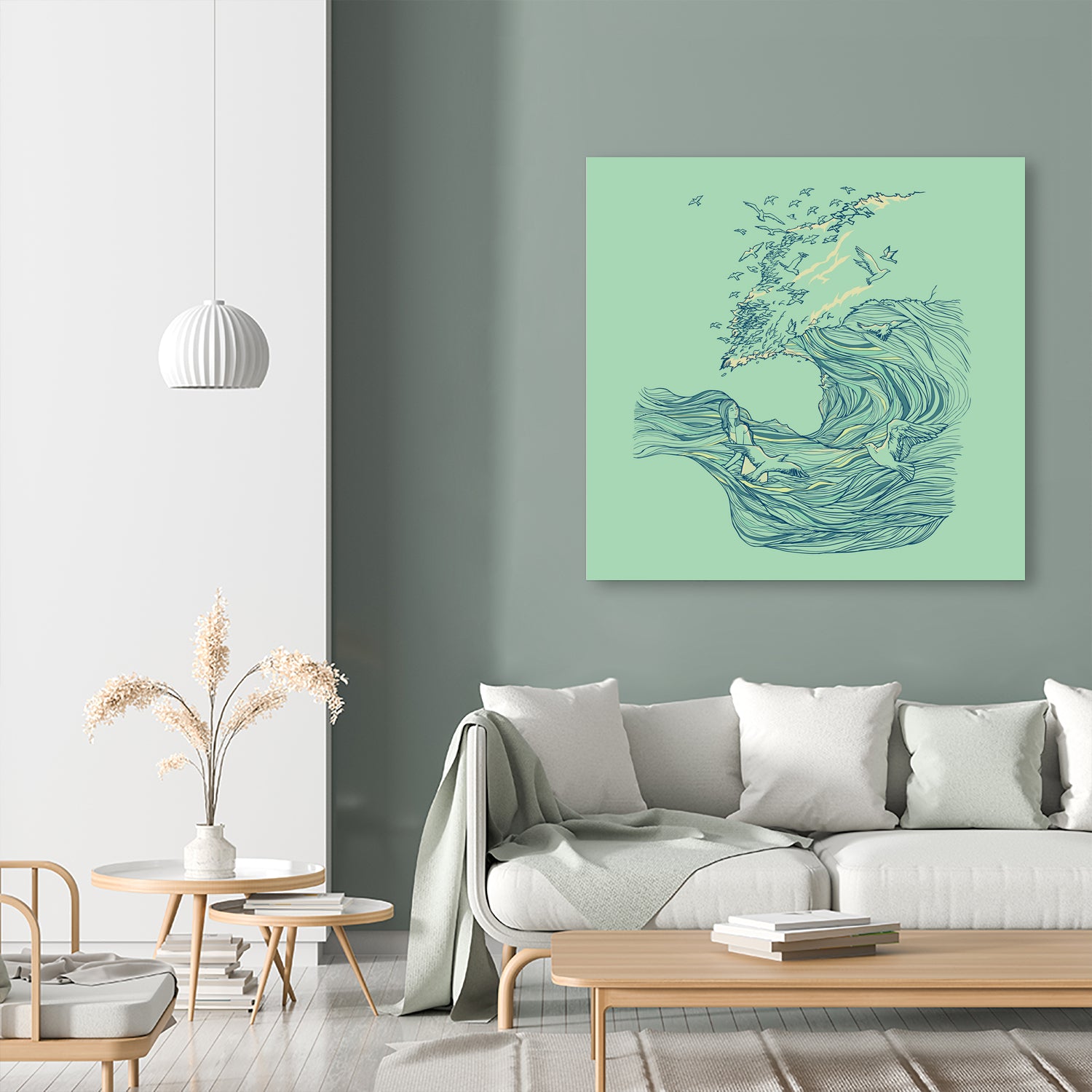 Ocean Breath by ChalermPhol Harnchakkham on GIANT ART - blue digital drawing