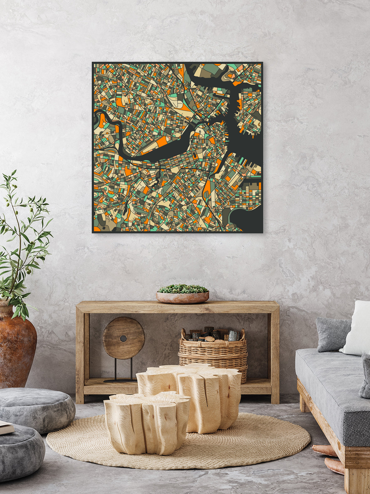 Boston by Jazzberry Blue on GIANT ART - black vector illustration