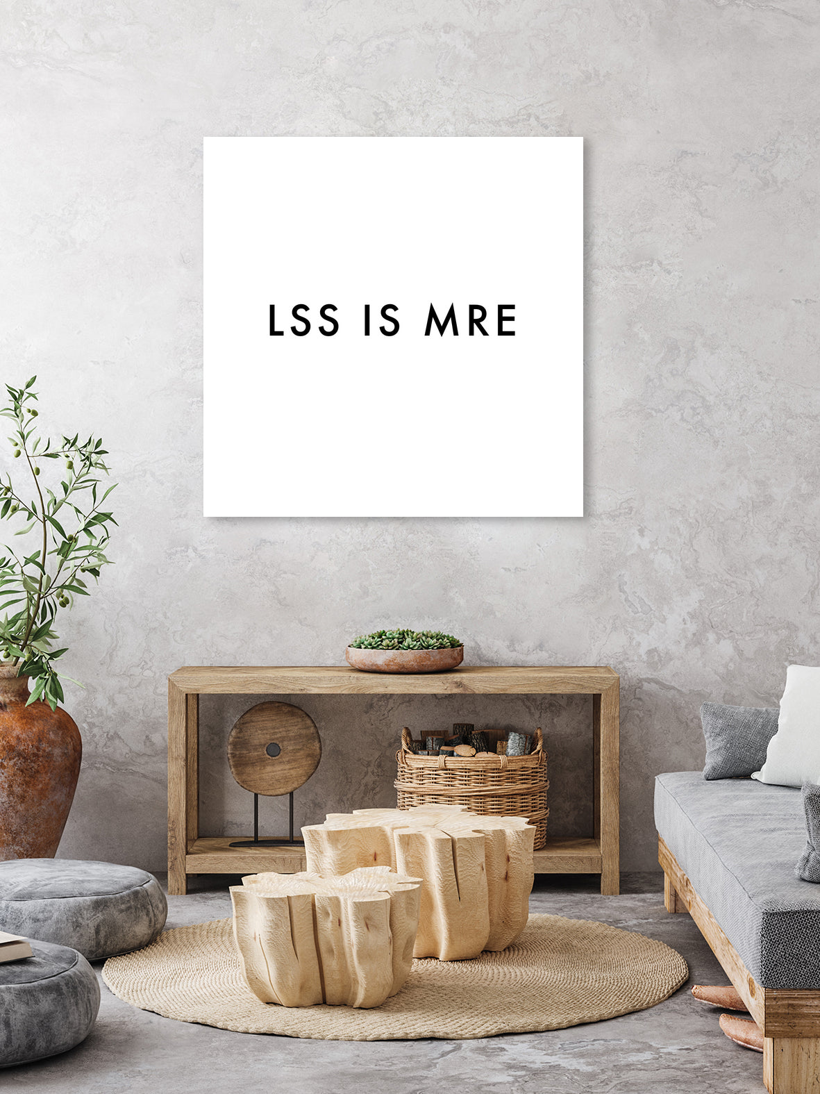 Less is more - White by Dominique Van Roey on GIANT ART - white typography