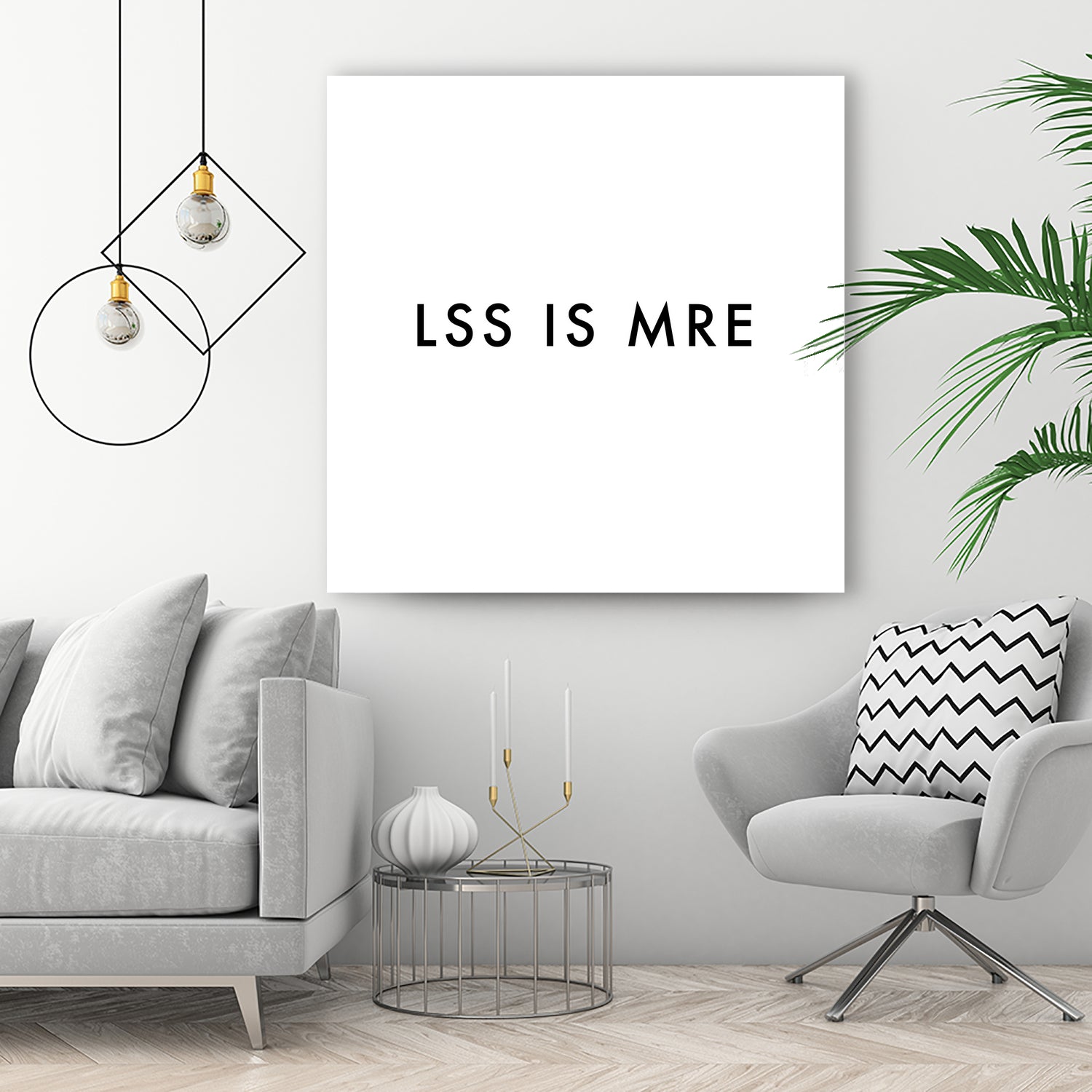 Less is more - White by Dominique Van Roey on GIANT ART - white typography