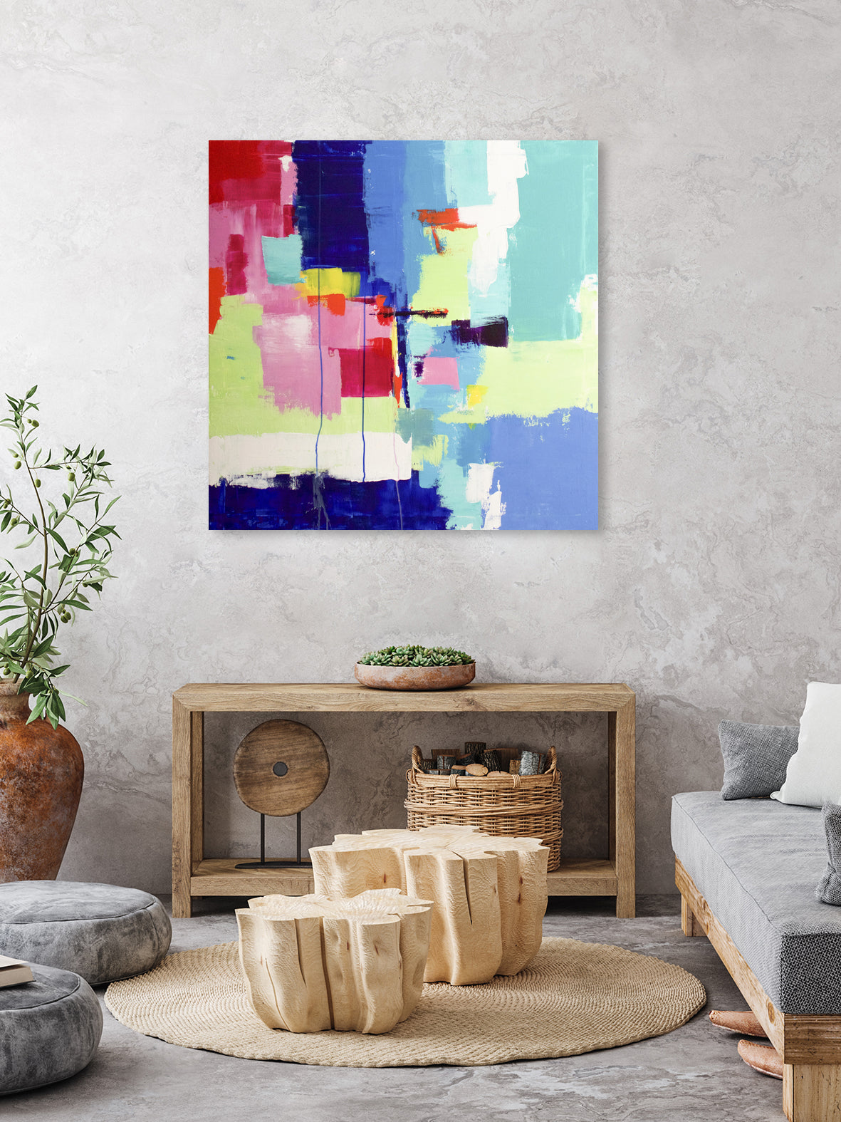 The Colors Life II by Fran Rosado on GIANT ART - white mixed media