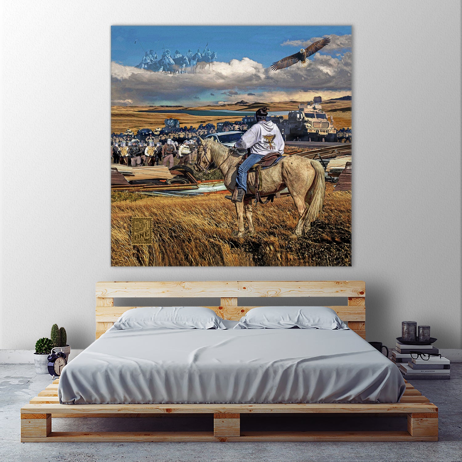 Dakota Access Pipeline Water Protector by Gregory Dampier on GIANT ART - brown digital painting