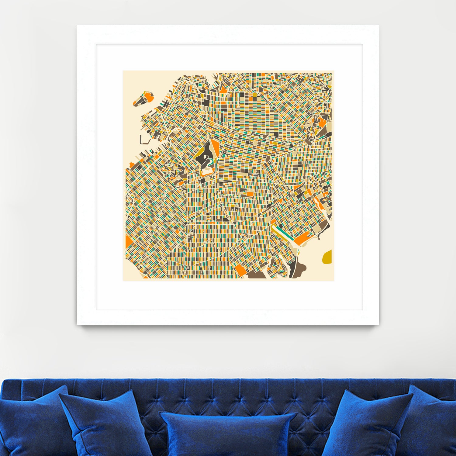 Brooklyn by Jazzberry Blue on GIANT ART - orange vector illustration