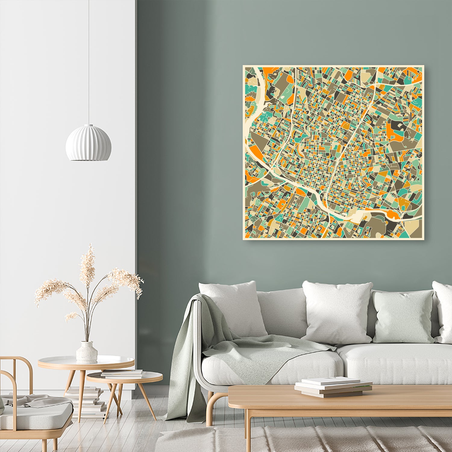 Austin Texas by Jazzberry Blue on GIANT ART - orange vector illustration