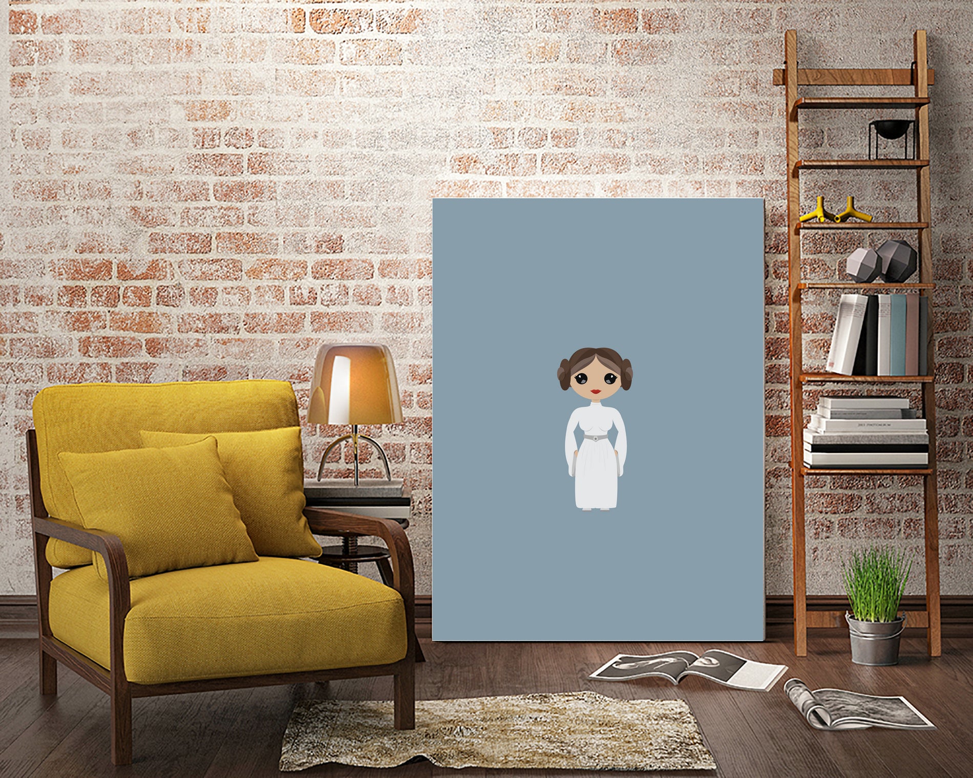 Leia by Kenzie Brown on GIANT ART - blue character design