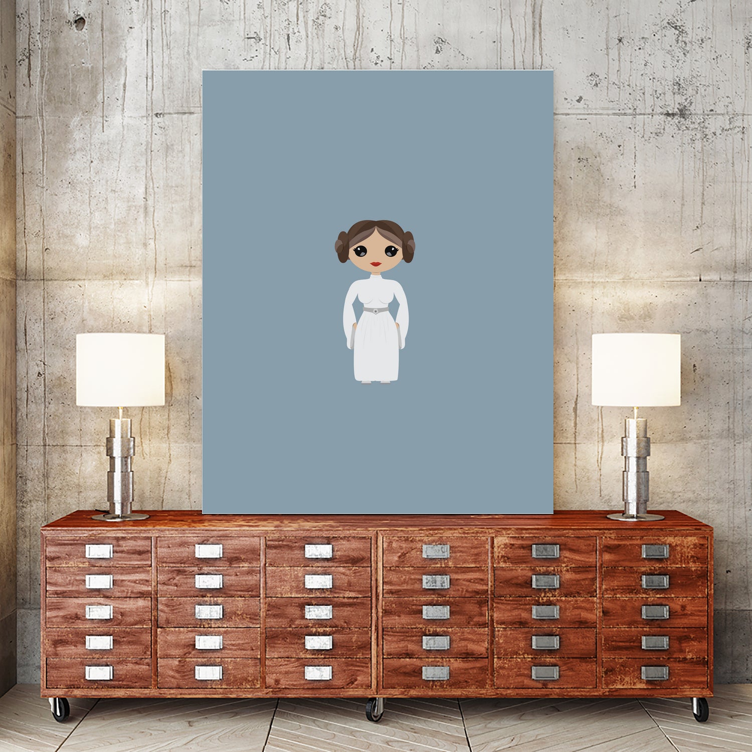 Leia by Kenzie Brown on GIANT ART - blue character design