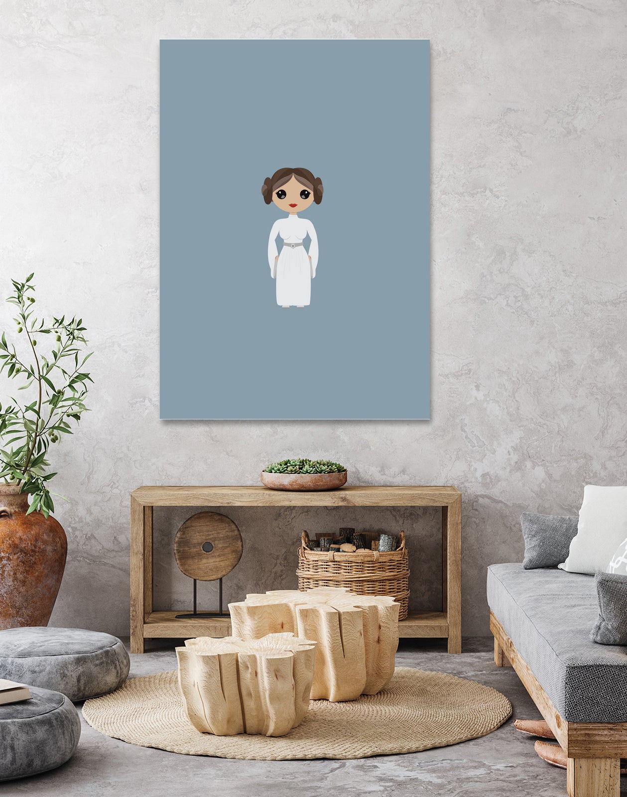 Leia by Kenzie Brown on GIANT ART - blue character design