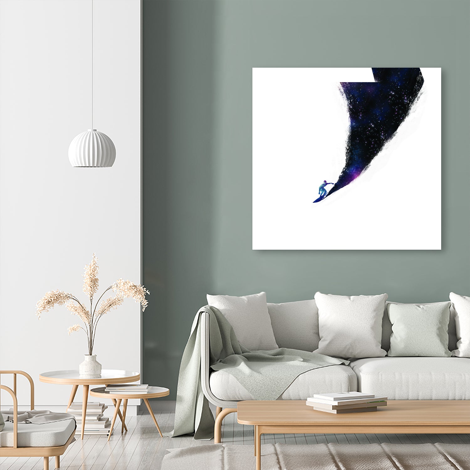 Surfin' in the universe by Robert Farkas on GIANT ART - fuchsia digital painting