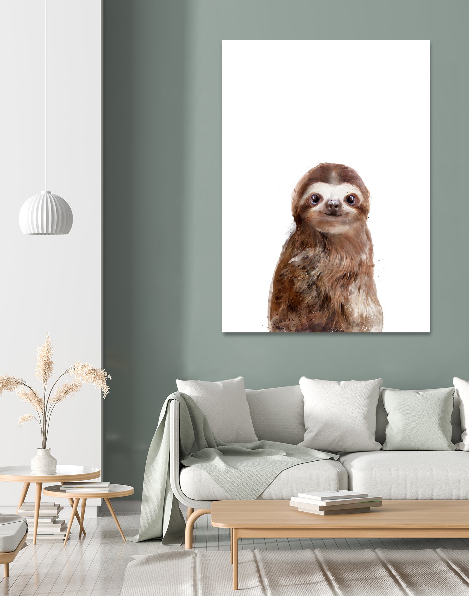 Little Sloth by Amy Hamilton on GIANT ART - brown digital painting