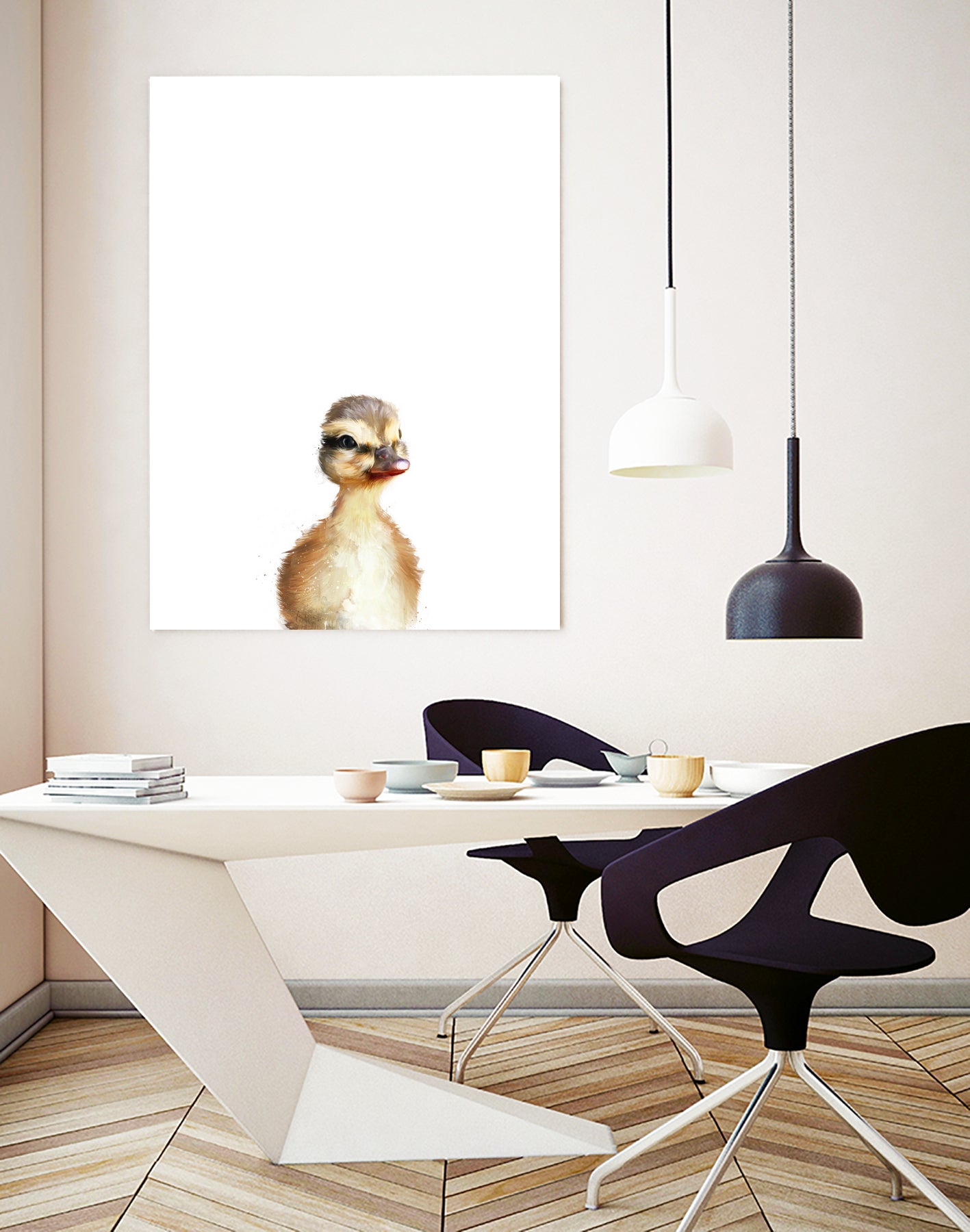 Little Duck by Amy Hamilton on GIANT ART - yellow digital painting