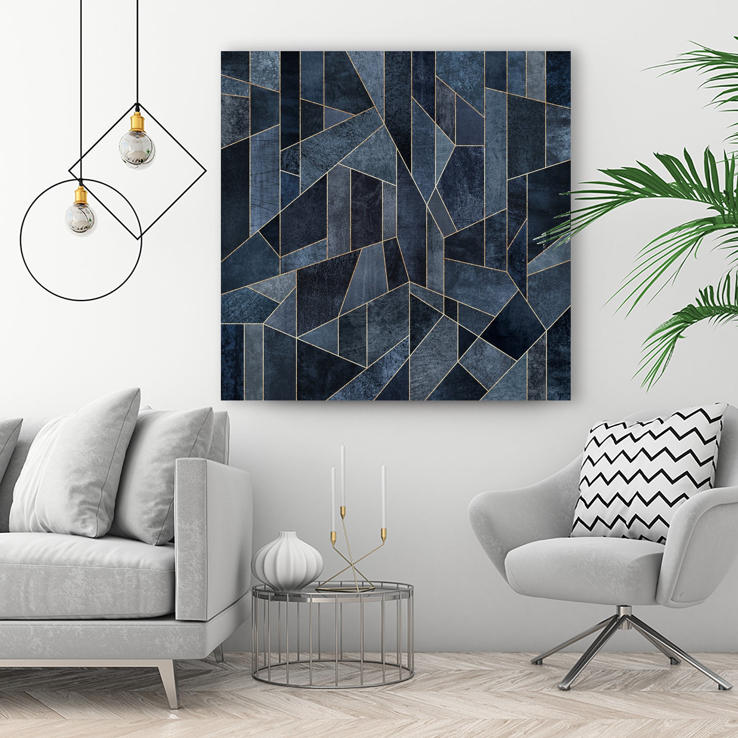 Skyscraper 1 by Elisabeth Fredriksson on GIANT ART - blue digital painting