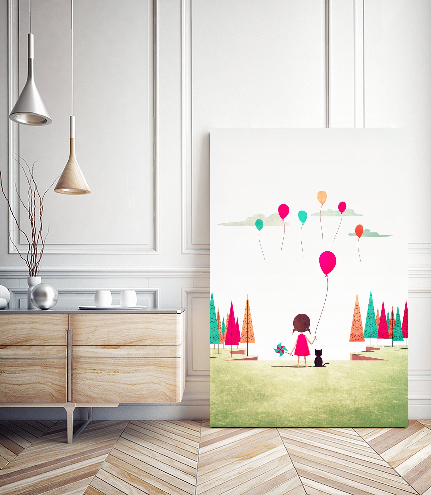 Floating by Annisa Tiara Utami on GIANT ART - white digital drawing