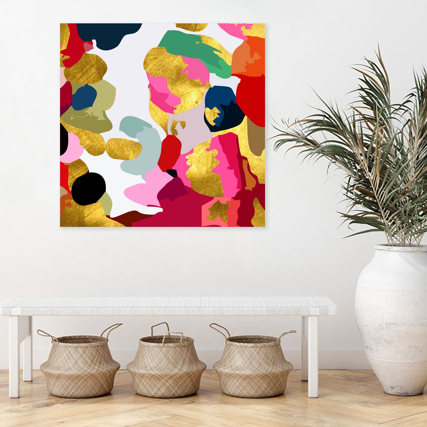 Paint Splatter by Saadana Shanmukam on GIANT ART - pink digital painting