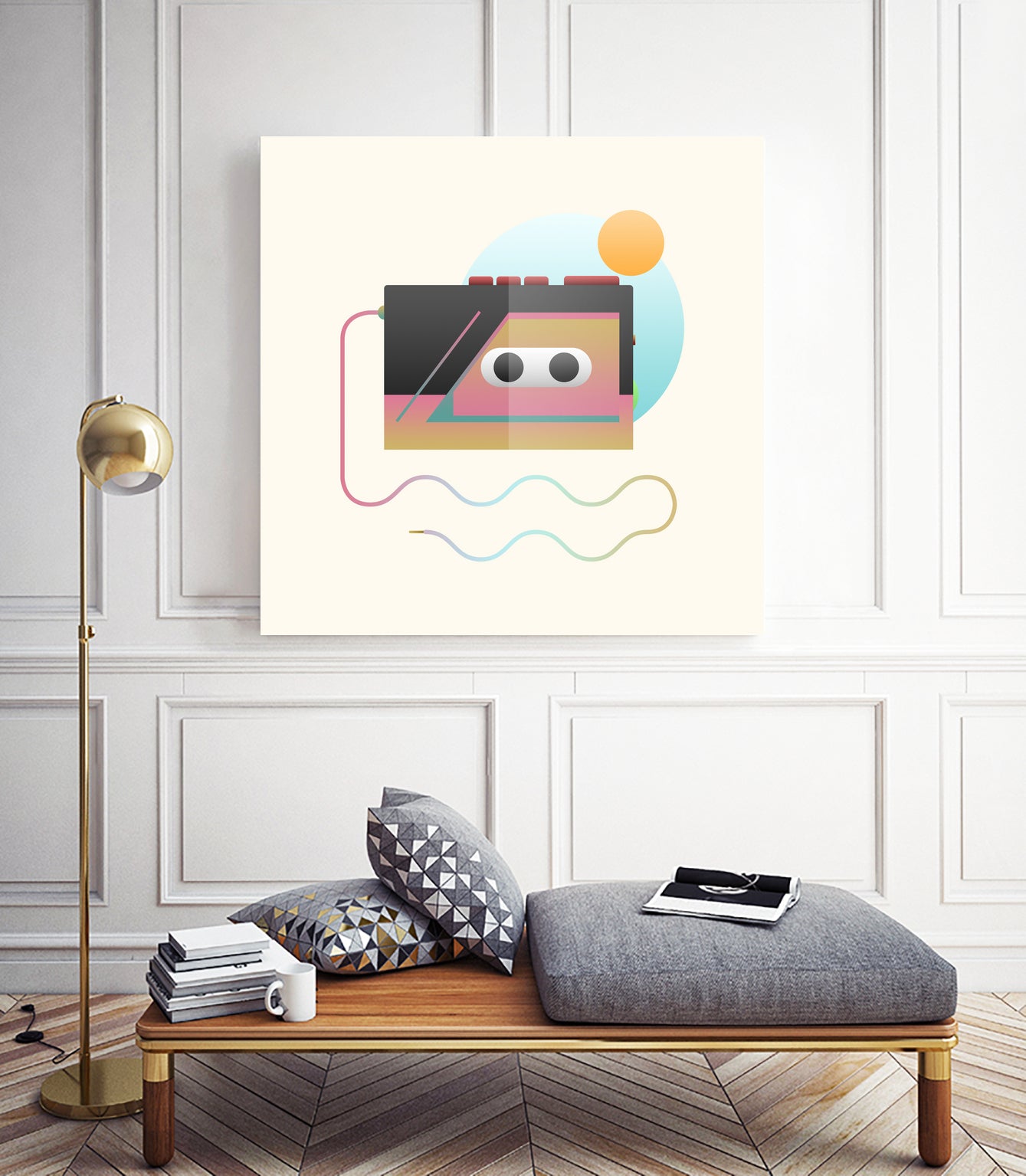 Summer Rhythm by Francisco Moreno on GIANT ART - yellow vector illustration