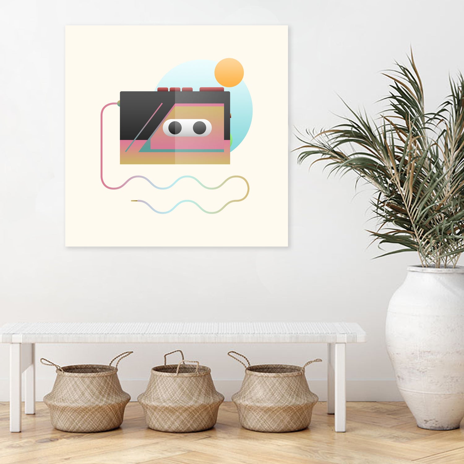 Summer Rhythm by Francisco Moreno on GIANT ART - yellow vector illustration