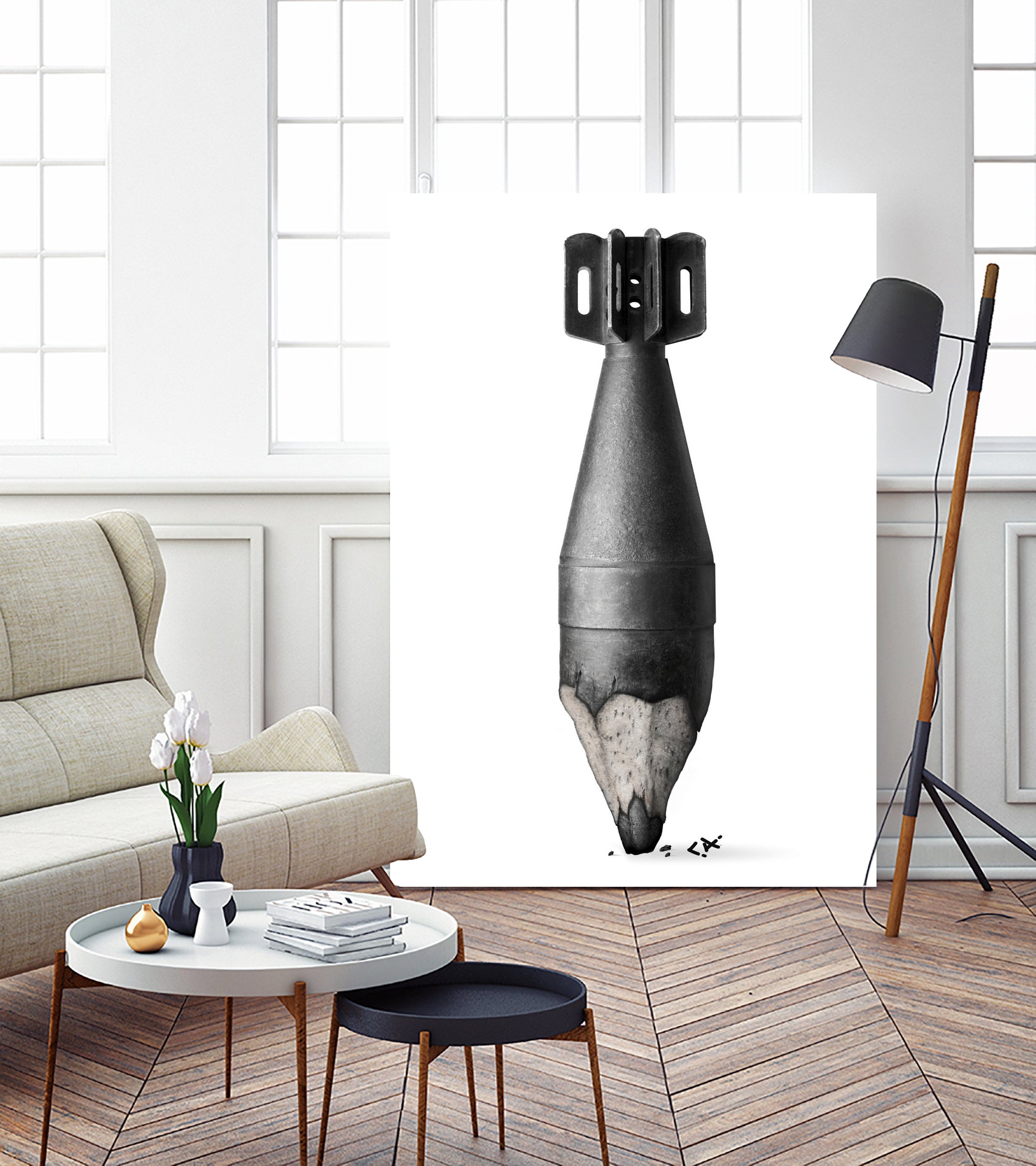 Penci Bomb by Catalin Anastase on GIANT ART - black digital painting