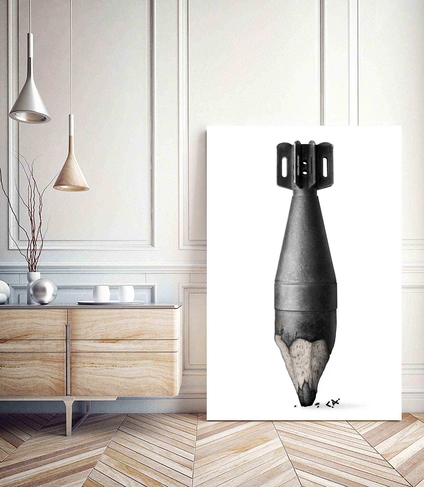 Penci Bomb by Catalin Anastase on GIANT ART - black digital painting