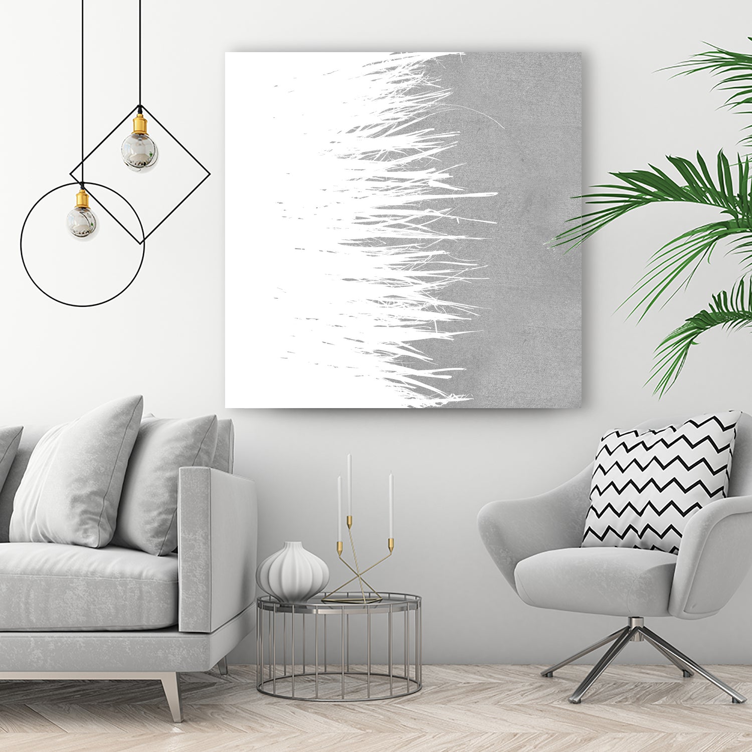 Concrete Fringe W On Side by Emeline Tate-Robertson on GIANT ART - gray digital painting