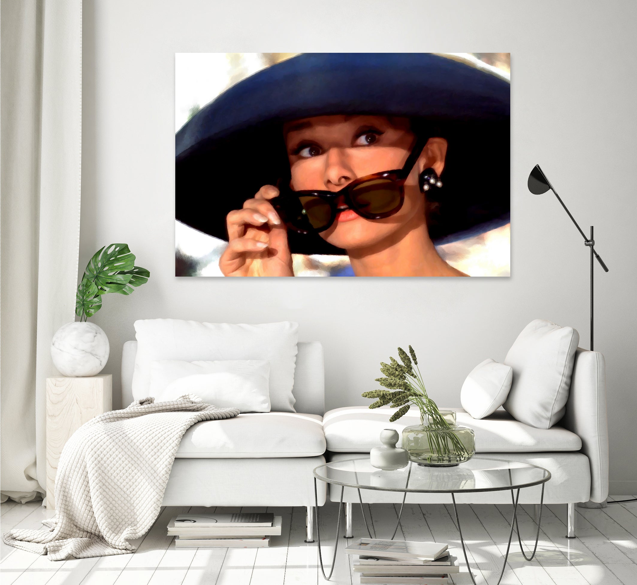 Audrey Hepburn @ Breakfast at Tiffany's #1 by Gabriel T Toro on GIANT ART - white mixed media