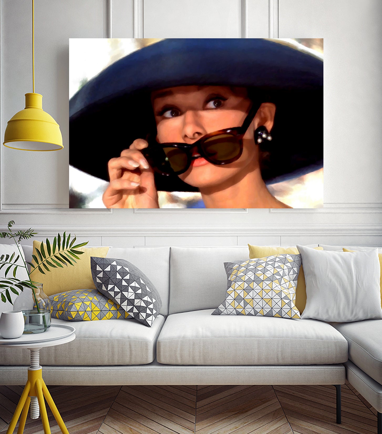 Audrey Hepburn @ Breakfast at Tiffany's #1 by Gabriel T Toro on GIANT ART - white mixed media