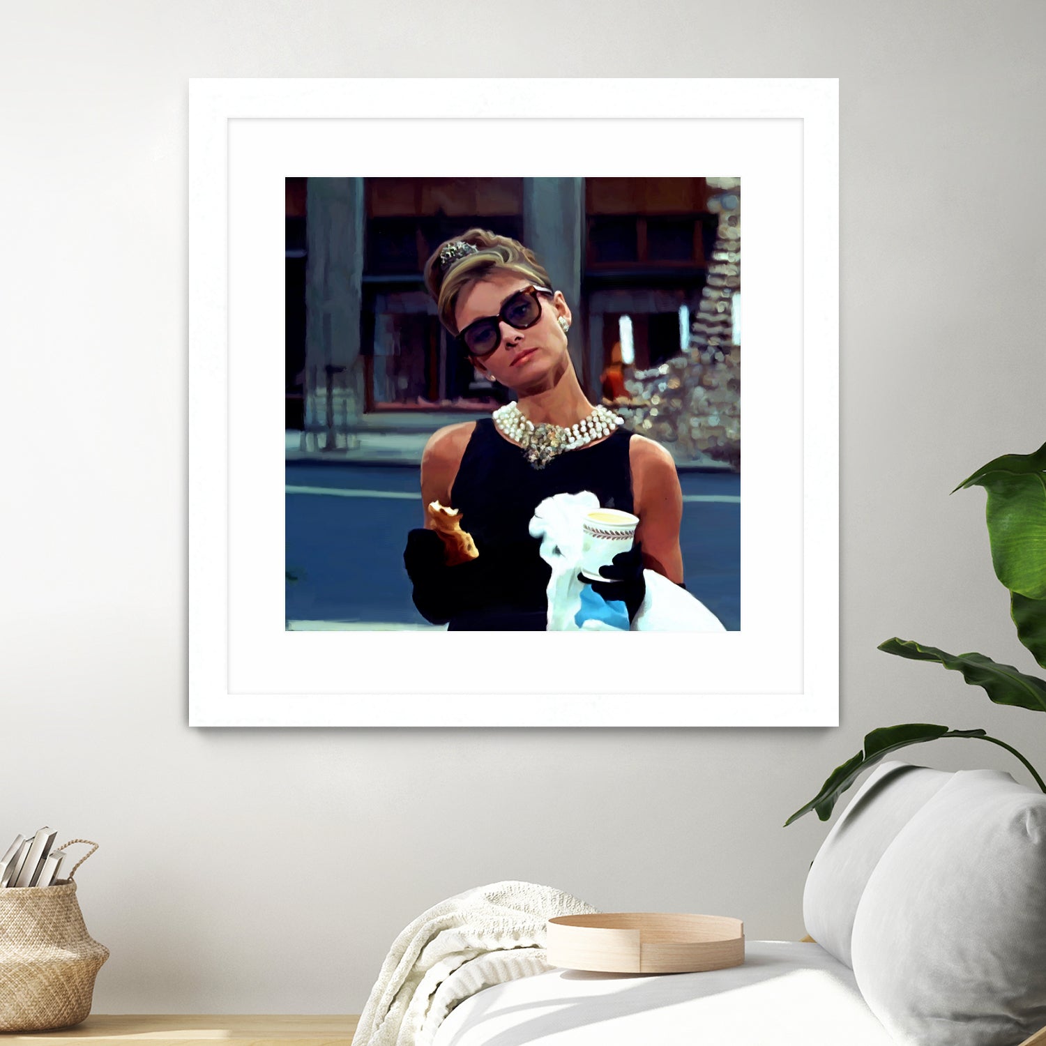 Audrey Hepburn @ Breakfast At Tiffanys #3 by Gabriel T Toro on GIANT ART - black mixed media