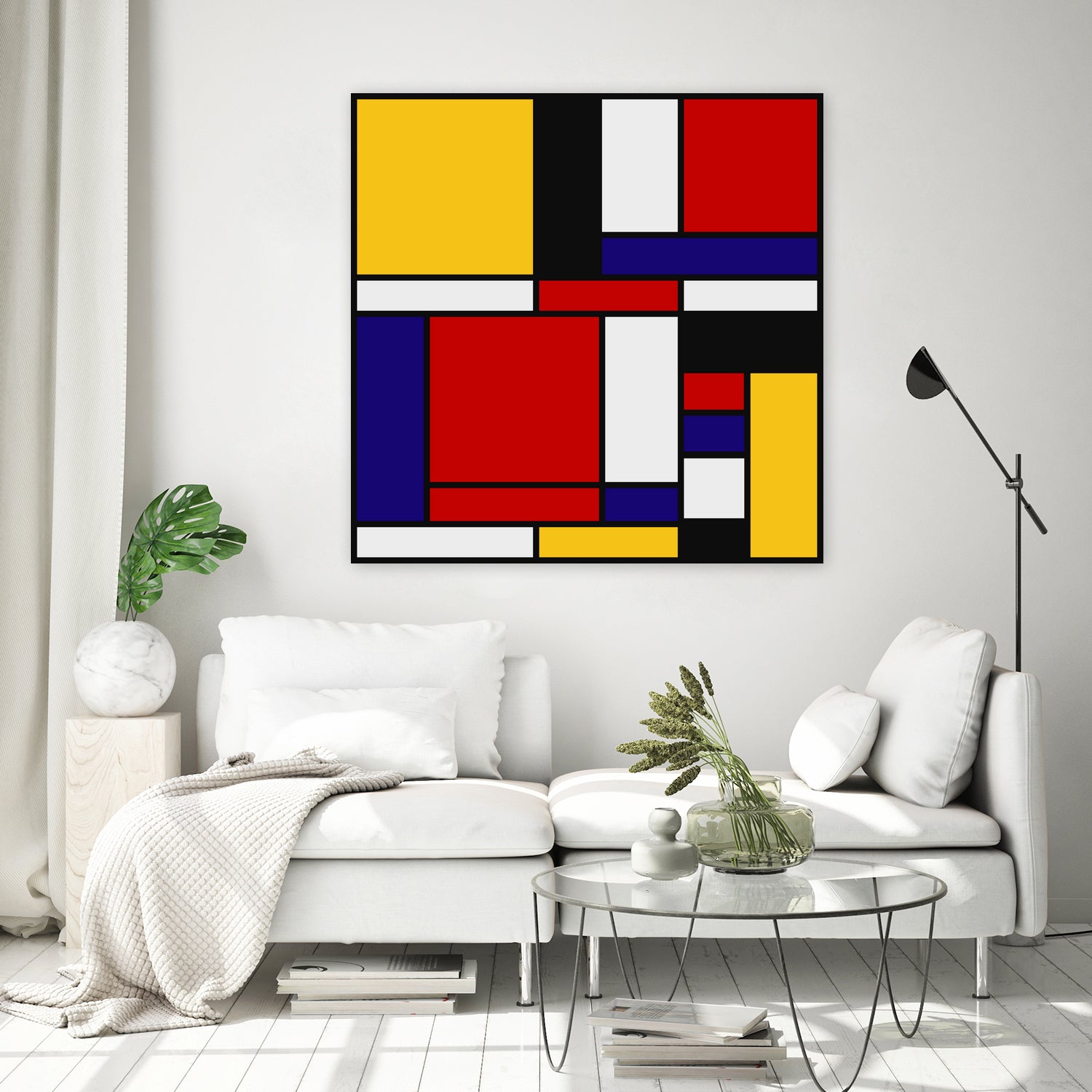 Mondrian De Stijl Art Movement by Saadana Shanmukam on GIANT ART - red digital drawing