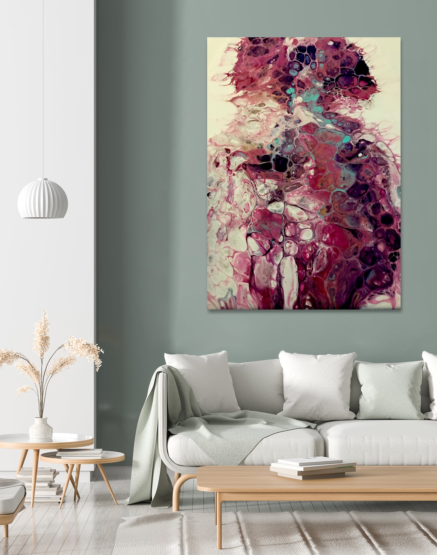 Platonic by L. Renee Jones on GIANT ART - pink mixed media