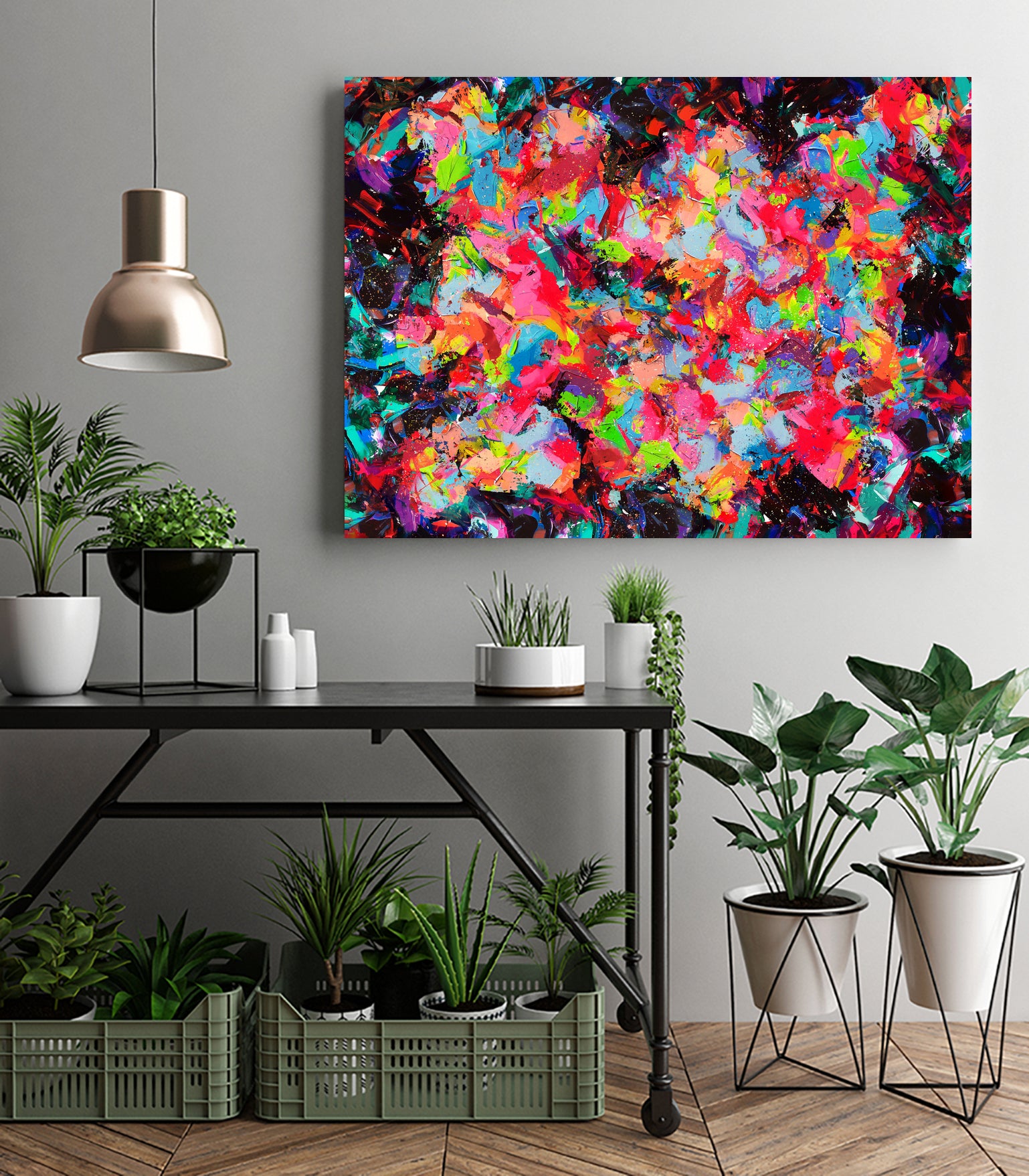 The Colors Life IV by Fran Rosado on GIANT ART - black digital painting